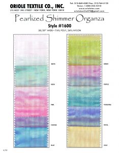 Pearlized Shimmer Organza